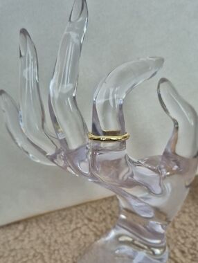 Minimalist Thin Gold Vermeil 0.017ct D 1.6mm Band Ring